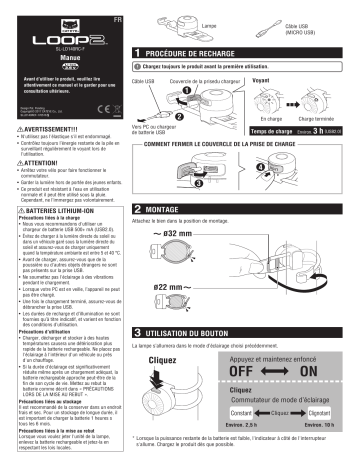 Cateye Loop 2 [SL-LD140RC-F] Safety light Manuel utilisateur | Fixfr