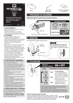 Cateye Rapid X2 Kinetic [TL-LD710K] Safety light Manuel utilisateur