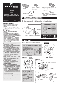 Cateye Rapid X3 [TL-LD720-R] Safety light Manuel utilisateur