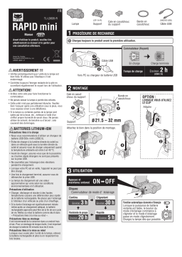 Cateye Rapid mini [TL-LD635-R] Safety light Manuel utilisateur