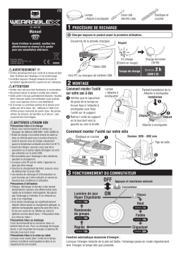 Cateye Wearable X [SL-WA100] Safety light Manuel utilisateur