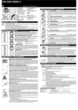 Cateye Astrale [CC-CD100NII] Computer Manuel utilisateur