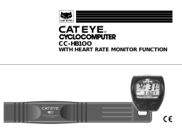 Cateye Heart Rate Monitor [CC-HB100] Computer Manuel utilisateur