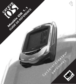 Cateye OS1.1 Computer Manuel utilisateur