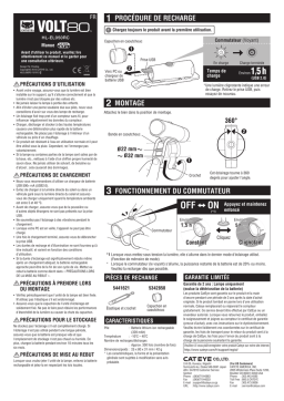 Cateye Volt80 [HL-EL050RC] Headlight Manuel utilisateur