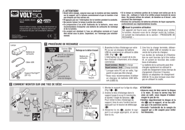 Cateye Volt50 [HL-EL460RC-REAR] Safety light Manuel utilisateur | Fixfr