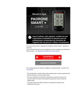 Cateye Padrone Smart%2b [CC-SC100B] Computer Manuel utilisateur