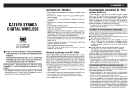 Cateye Strada Digital Wireless [CC-RD410DW] Computer Manuel utilisateur