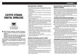Cateye Strada Digital Wireless [CC-RD420DW] Computer Manuel utilisateur