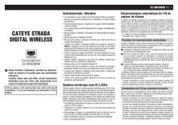 Cateye Strada Digital Wireless [CC-RD430DW] Computer Manuel utilisateur