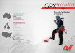 Minelab GPX 4800 5000 Manuel utilisateur