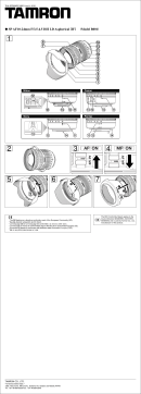 Tamron B001 SP AF10-24mm F/3.5-4.5 Di II LDAspherical [IF] Manuel utilisateur