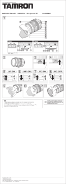 Tamron B005 SP AF17-50mm F/2.8 XR Di II VC Manuel utilisateur
