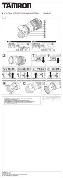 Tamron B003 AF18-270mm F/3.5-6.3 Di II VC LD Aspherical [IF] MACRO Manuel utilisateur