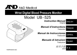 AND UB-525 Manuel utilisateur