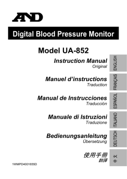 AND UA-852 Manuel utilisateur