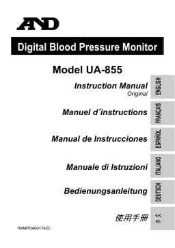 AND UA-855 Manuel utilisateur