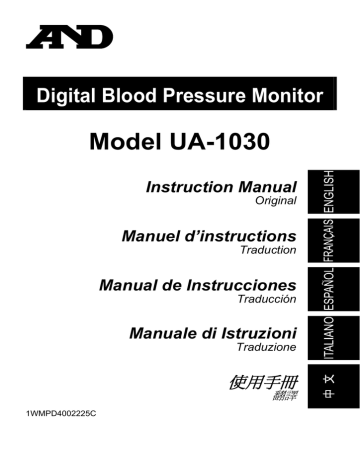 AND UA-1030 T Manuel utilisateur | Fixfr