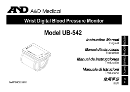 AND UB-542 Manuel utilisateur