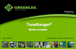 Greenlee Tone Ranger Operation (French) Manuel utilisateur