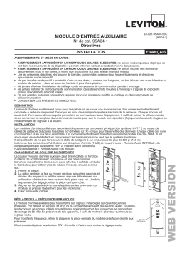 Leviton 95A04-1 Accessory Manuel utilisateur