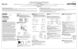 Leviton MDS10-IDE Lev-Lok Occupancy Sensor Manuel utilisateur