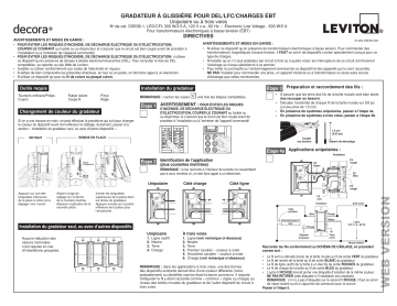 Leviton DSE06-10Z Decora® Rocker Slide Manuel utilisateur | Fixfr