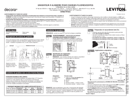 Leviton DSX12-70Z Decora® Rocker Slide Manuel utilisateur