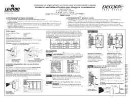 Leviton TTI06-1GS True Touch® Manuel utilisateur