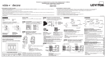 Leviton VPI06-1LZ Vizia  ® Manuel utilisateur | Fixfr