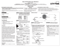 Leviton OPB15-DW Accessory Manuel utilisateur