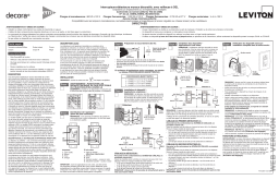 Leviton OSS10-IDI Discontinued Product Manuel utilisateur