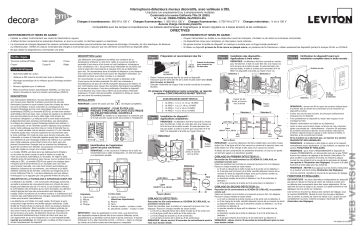 Leviton OSS10-IDI Discontinued Product Manuel utilisateur | Fixfr