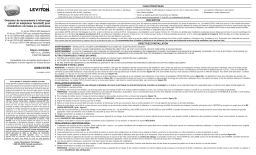 Leviton OSFHU-C4W Fixture Mount Manuel utilisateur