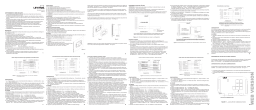 Leviton RC-2000WH Wired Manuel utilisateur