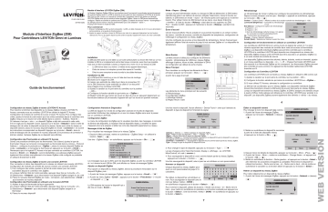 Leviton 81A00-3WHZB Energy Usage Display Manuel utilisateur | Fixfr