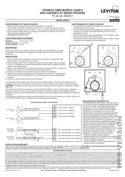 Leviton 33A00-4 Omni Wired Accessory Manuel utilisateur