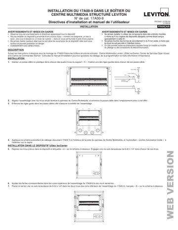 Leviton 17A00-9 Omni Wired Accessory Manuel utilisateur | Fixfr