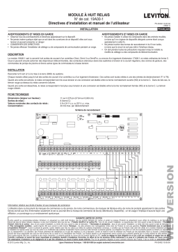 Leviton 19A00-1 Omni Wired Accessory Manuel utilisateur