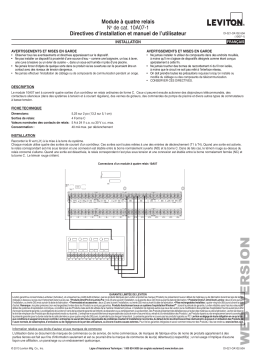 Leviton 10A07-1 Omni Wired Accessory Manuel utilisateur