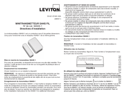 Leviton 58A00-1 Omni Wireless Accessory Manuel utilisateur