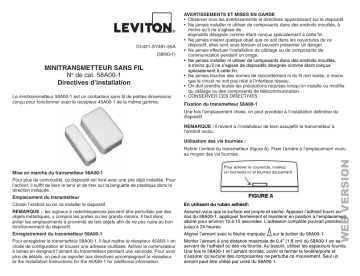 Leviton 58A00-1 Omni Wireless Accessory Manuel utilisateur | Fixfr