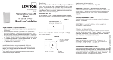 Leviton 57A00-1 Omni Wireless Accessory Manuel utilisateur | Fixfr