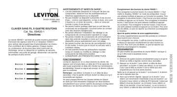 Leviton 69A00-1 Omni Wireless Accessory Manuel utilisateur | Fixfr