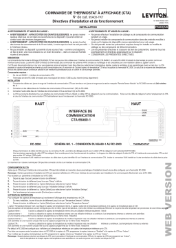 Leviton 95A03-1TWH Wired Manuel utilisateur