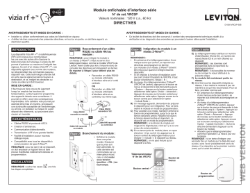 Leviton VRC0P-1LW Plug-in Manuel utilisateur | Fixfr