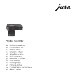 Jura Wireless Transmitter Manuel utilisateur