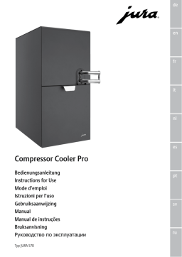 Jura Compressor Cooler Pro Manuel utilisateur