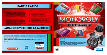 Mode d'emploi | Hasbro Monopoly Banque Electronique Manuel utilisateur | Fixfr