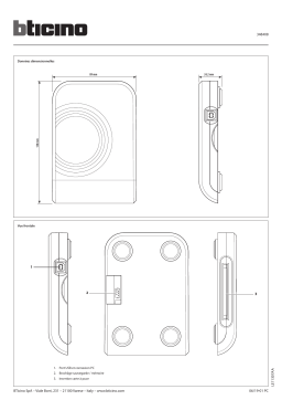 Bticino 348408 Manuel utilisateur